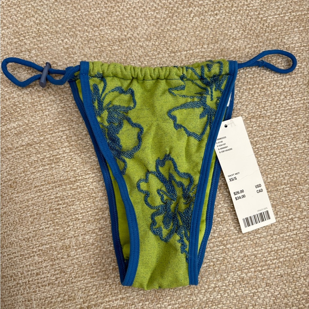 Urban Outfitters Blue and Green Bikini Bottom